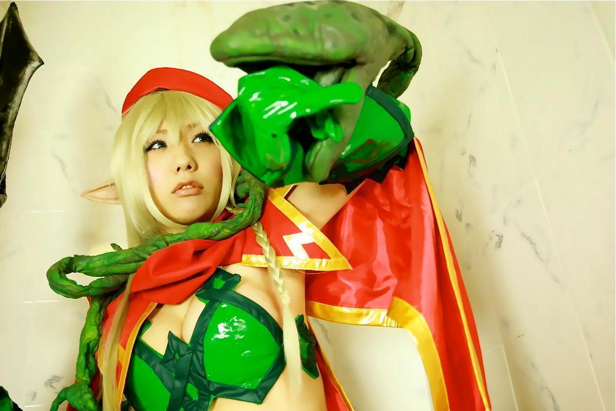 [Cosplay]  Queens Blade  Echidna & Alleyne Vs Tentacles SP2